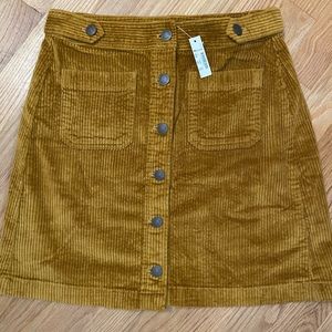 New With Tags! Madewell corduroy skirt